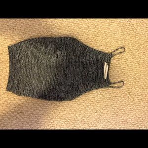 Gray night crop top*never worn